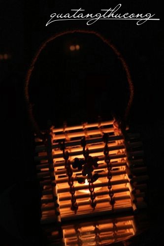 Lồng đèn que gỗ tròn mẫu 9
